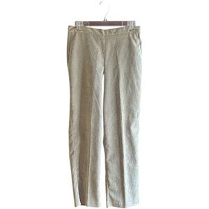 Alfred Dunner Vintage tan corduroy polyester nylon spandex pull-on pants  Sz 8
